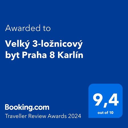 Velky 3-Loznicovy Byt Praha 8 Karlin Apartment Exterior foto